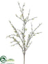 Silk Plants Direct Mini Blossom Spray - White - Pack of 12