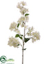 Silk Plants Direct Bougainvillea Spray - White - Pack of 6