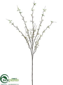 Flowering Blossom Spray - White - Pack of 12