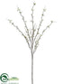 Silk Plants Direct Flowering Blossom Spray - White - Pack of 12