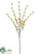 Flowering Blossom Spray - Yellow - Pack of 12