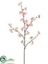 Silk Plants Direct Quince Blossom Spray - Pink - Pack of 12