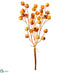 Silk Plants Direct Pod Bundle - Orange Mustard - Pack of 12