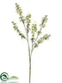 Silk Plants Direct Blossom Spray - White - Pack of 12