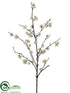 Silk Plants Direct Cherry Blossom Spray - White - Pack of 12