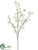 Silk Plants Direct Star Blossom Spray - White - Pack of 6