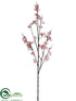 Silk Plants Direct Cherry Blossom Spray - Pink Cream - Pack of 6