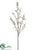 Cherry Blossom Spray - White - Pack of 6