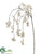 Cherry Blossom Hanging Spray - Cream - Pack of 6