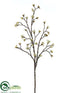 Silk Plants Direct Budding Blossom Branch - Cream Green - Pack of 6