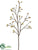 Budding Blossom Branch - Yellow - Pack of 6