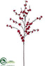 Silk Plants Direct Plum Blossom Spray - Red - Pack of 6