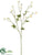 Silk Plants Direct Buttercup Spray - White - Pack of 12