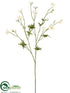 Silk Plants Direct Buttercup Spray - White - Pack of 12