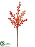 Silk Plants Direct Berry Spray - Orange Two Tone - Pack of 24