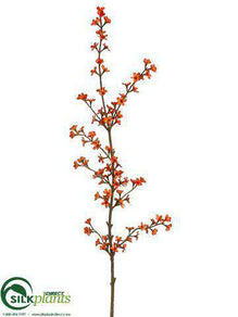 Flowering Blossom Spray - Orange - Pack of 12
