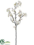 Silk Plants Direct Apple Blossom Spray - White Cream - Pack of 6