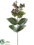 Silk Plants Direct Hypericum Berry Spray - Burgundy Two Tone - Pack of 12