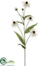 Silk Plants Direct Black - White - Pack of 12