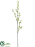 Silk Plants Direct Wild Blossom Spray - White Green - Pack of 12
