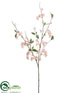 Silk Plants Direct Cherry Blossom Spray - Pink - Pack of 6