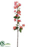 Silk Plants Direct Apple Blossom Spray - Coral Two Tone - Pack of 6