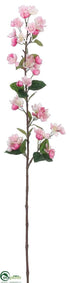 Silk Plants Direct Apple Blossom Spray - Pink Two Tone - Pack of 6
