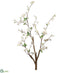 Silk Plants Direct Cherry Blossom Branch - White - Pack of 4