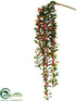 Silk Plants Direct Hanging Berry Spray - Orange - Pack of 6