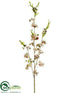 Silk Plants Direct Cherry Blossom Spray - Cream Rubrum - Pack of 12