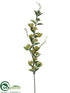 Silk Plants Direct Berry Spray - Yellow Two Tone - Pack of 12