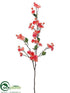 Silk Plants Direct Cherry Blossom Spray - Coral Two Tone - Pack of 6