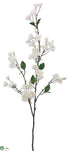 Silk Plants Direct Cherry Blossom Spray - Cream - Pack of 6