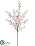 Silk Plants Direct Cherry Blossom Spray - Cream Pink - Pack of 6