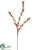 Silk Plants Direct Berry Spray - Orange - Pack of 12