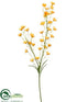 Silk Plants Direct Bellflower Spray - Yellow - Pack of 12