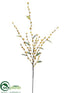 Silk Plants Direct Mini Blossom Spray - Yellow - Pack of 12