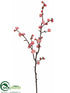 Silk Plants Direct Plum Blossom Spray - Pink - Pack of 12