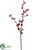 Plum Blossom Spray - Red - Pack of 12