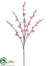 Silk Plants Direct Peach Blossom Spray - Pink - Pack of 12