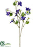 Silk Plants Direct Forest Blossom Spray - Blue Royal - Pack of 12