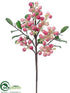 Silk Plants Direct Berry Spray - Pink Cream - Pack of 24