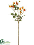 Silk Plants Direct Rose Hip Spray - Orange Green - Pack of 12
