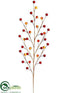 Silk Plants Direct Berry Spray - Red Orange - Pack of 24