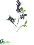 Silk Plants Direct Berry Spray - Blue - Pack of 24