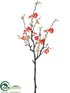 Silk Plants Direct Quince Blossom Branch - Coral - Pack of 12