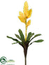 Silk Plants Direct Bromeliad Spray - Yellow Two Tone - Pack of 12