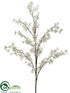 Silk Plants Direct Apple Blossom Spray - White - Pack of 6