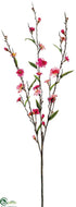 Silk Plants Direct Peach Blossom Spray - Cerise Two Tone - Pack of 12