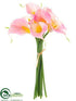 Silk Plants Direct Calla Lily Bundle - Pink - Pack of 12